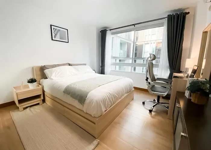Spacious 53 Sqm - Bts Thong Lo - Ultra Fast Wifi Apartment *